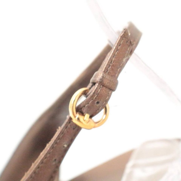 GUCCI Metallic Brown Strappy Heels Item#14456 - Picture 5 of 7